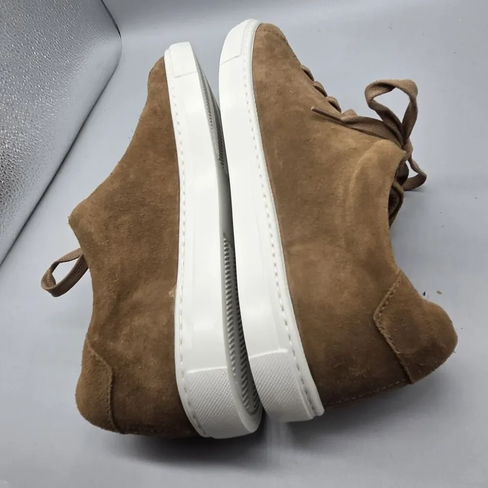 Peter Millar Vantage Lite Tan Suede Sneaker Mf25Xf55  Men Size 10.5 NEW
